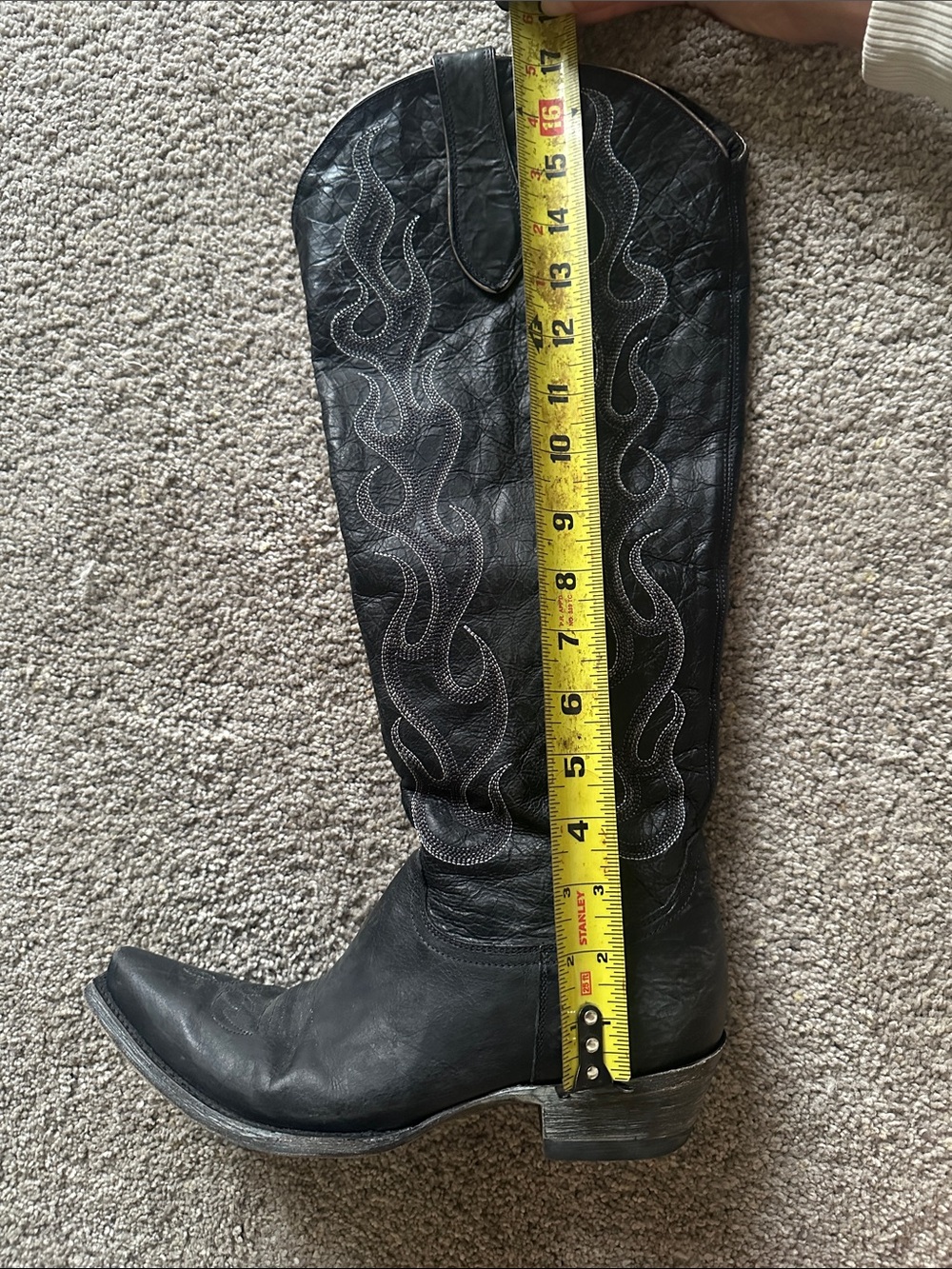Old Gringo Black Tall Women's Western Boots - Picture 4 of 4